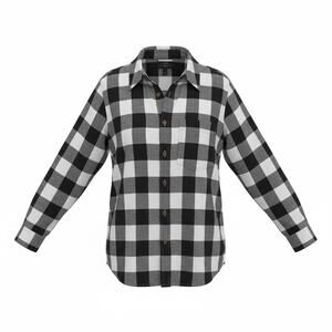 J.Crew Boys 6 Black White Buffalo Plaid Flannel Button Down Shirt Long Sleeve